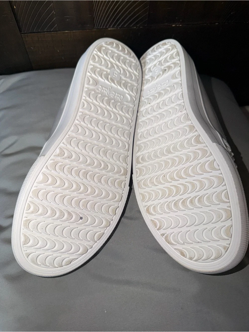 Cat & Jack White Slip-On Moccasins with Pearl-Like Studs
